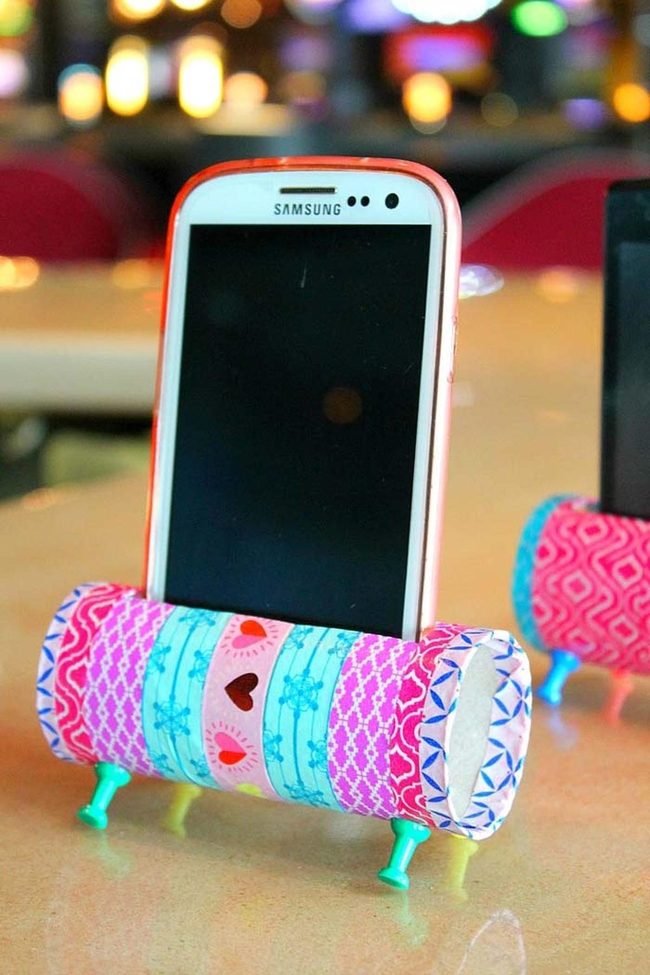 Colorful Washi Tape Phone Stand