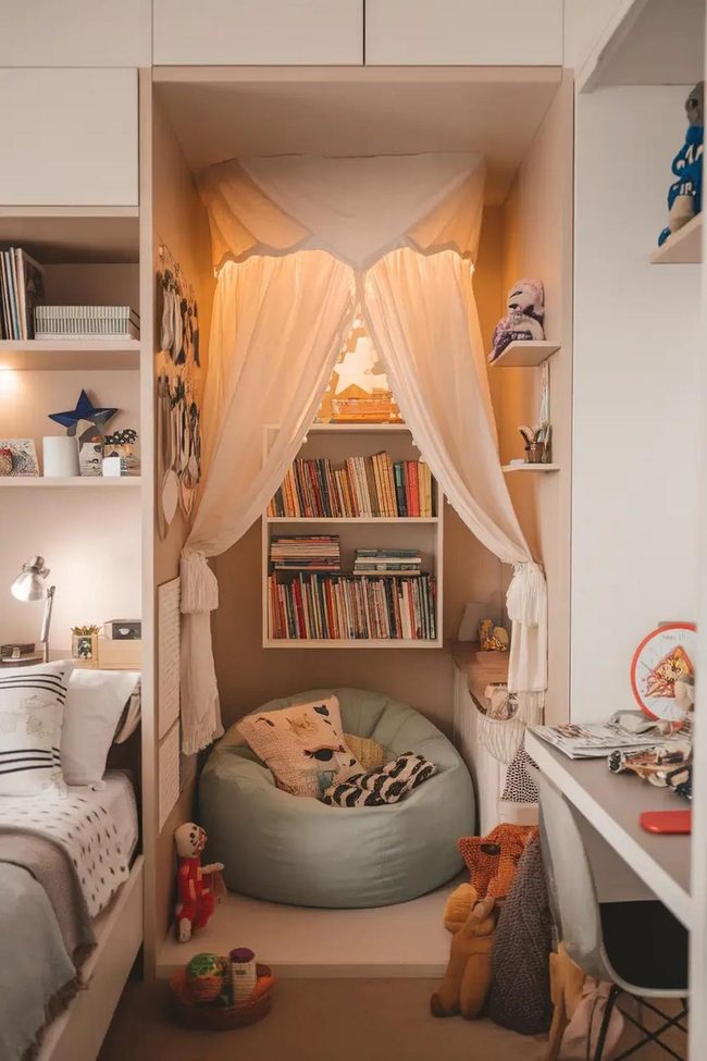 Cushioned Corner With Muted Lights