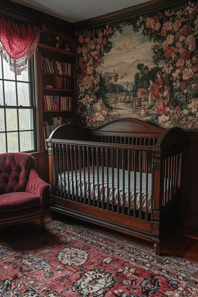 Floral Wallpaper Vintage Nursery