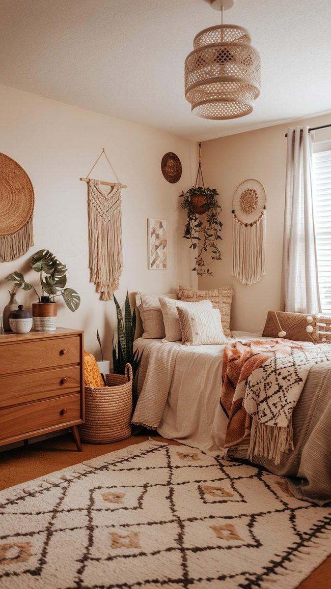 Hand-Painted Bohemian Wall Art