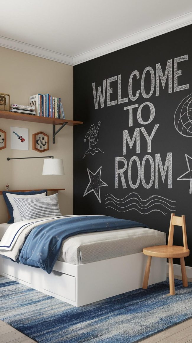 Chalk Paint Walls for Creative Kids