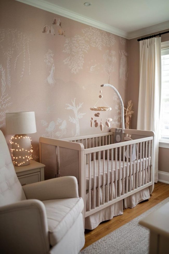 Hand-Drawn Forest Nursery Walls