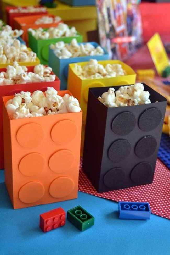 Neon Building Blocks Popcorn