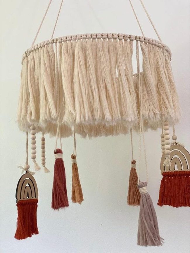 Cream Tassel Wall Hanging Boho