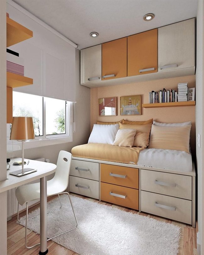 Orange-Infused Daybed Sanctuary