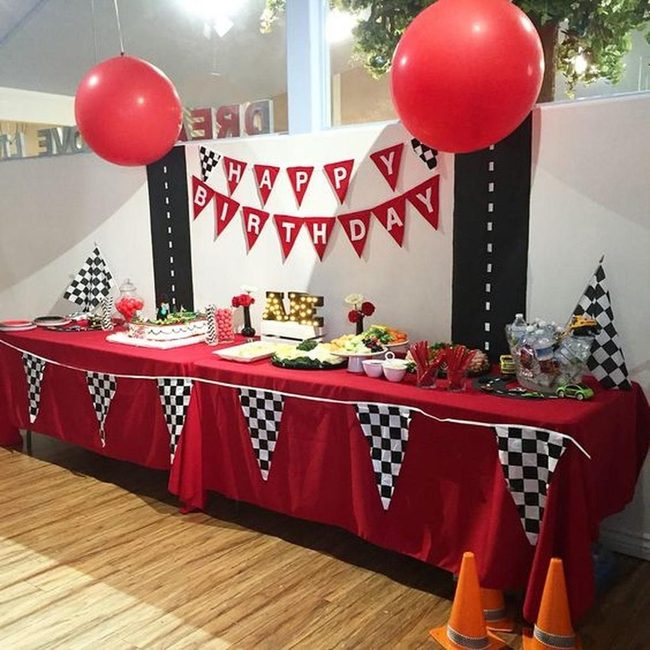 Red Checkered Racing Fever