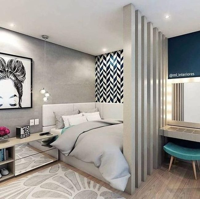 Black And White Geometric Statement Wall