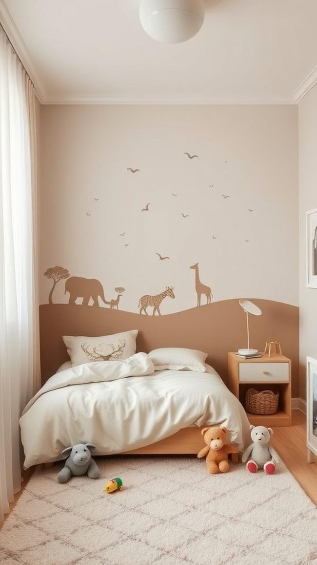 Wild Animal Jungle Mural