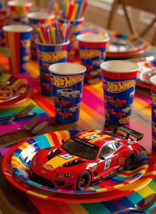 Speeding Cars Dinnerware Set