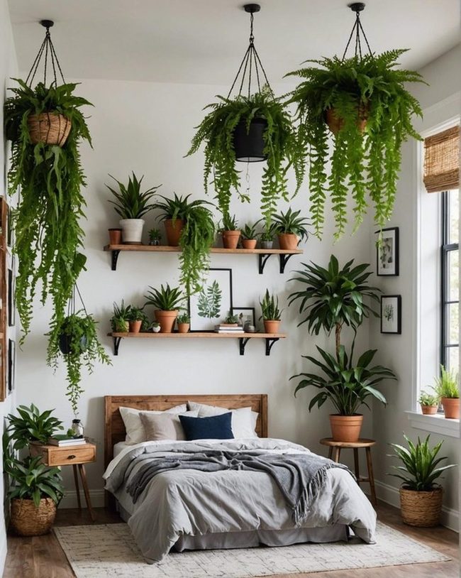 Bedroom Green Leaf Sanctuary