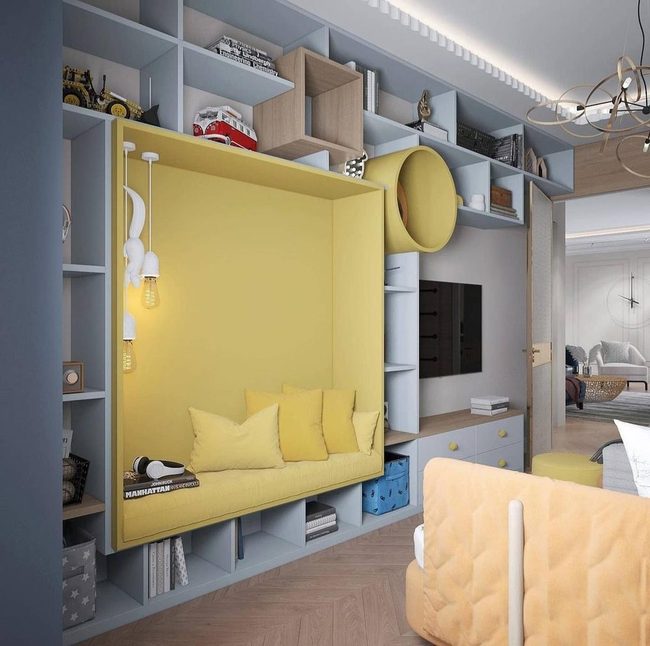 Colorful Creative Corner Workspace