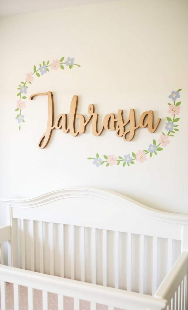 Personalized Letters Define Baby'S Room