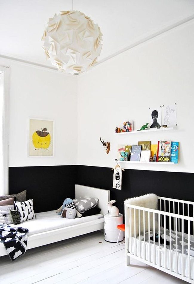 Black Origami Lamp Kids Room