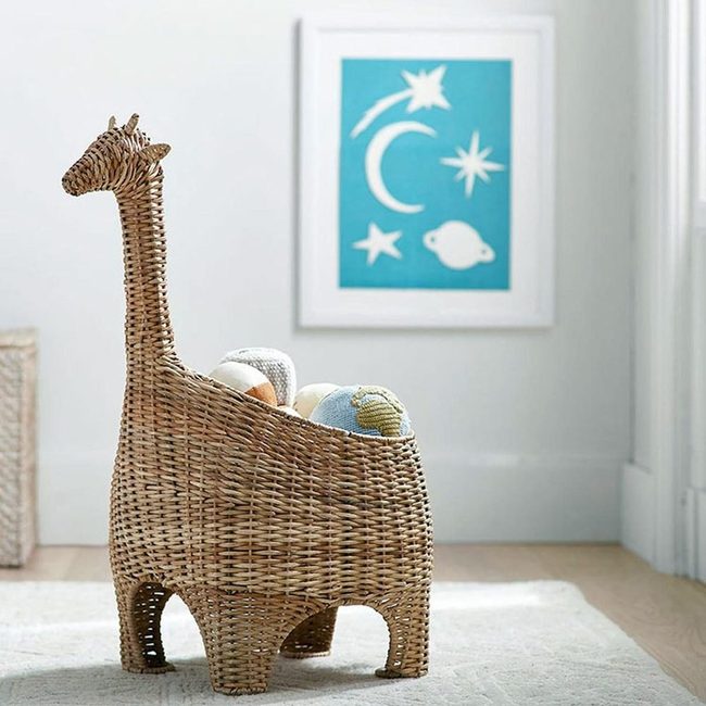 Giraffe Wicker Storage Basket