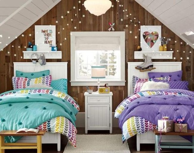 Patterned Blankets, Warm Wood Glow