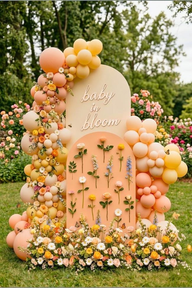 Pastel Flowers Baby Shower