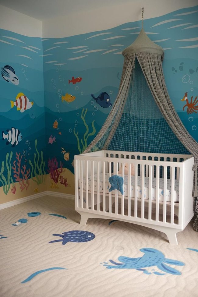 Coral Reef Nursery with Fishnet Canopy