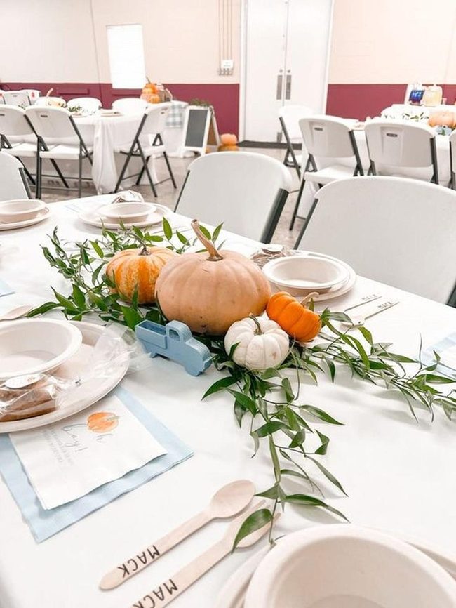 Pumpkin Orange Harvest Table