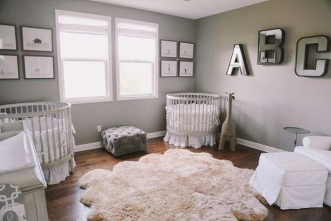 Green Nursery Twin Crib Setup
