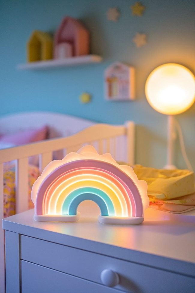 Muted Rainbow Glow Nightlight