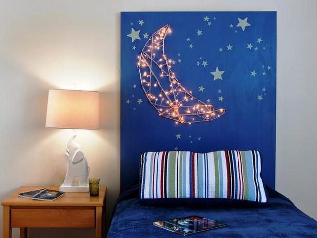 Starlit Blue Bedroom Sanctuary