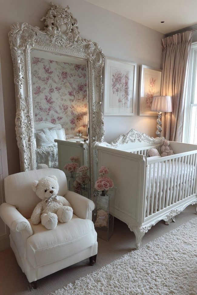 Pastel Rococo Mirrors And Frames