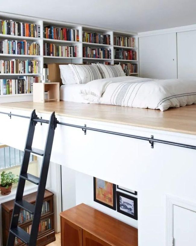 Elevated Bedroom With Wooden Loft