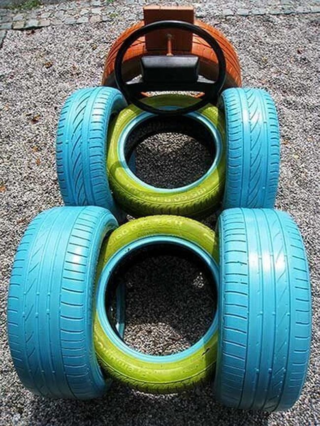 Recycled Rubber Toy Car