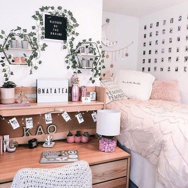 Boho Mirror Above Bed