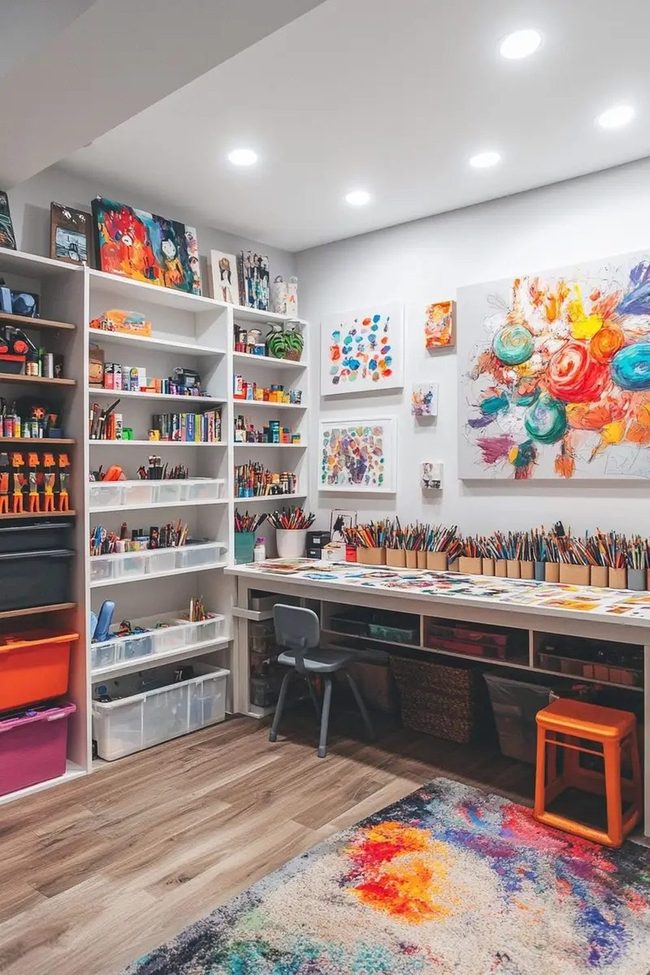 Colorful Underground Art Studio