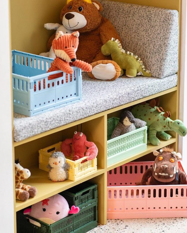 Pastel Playroom Storage Solution