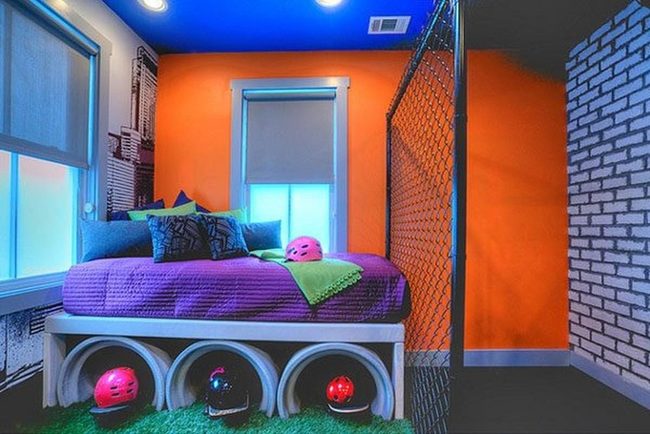 Orange And Blue Bedroom Energy