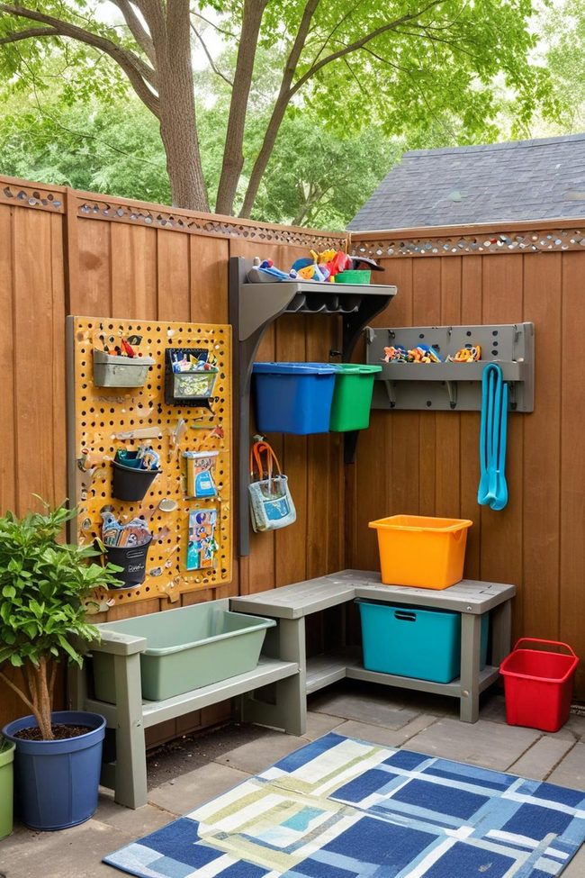 Exterior Bins Beat Backyard Clutter