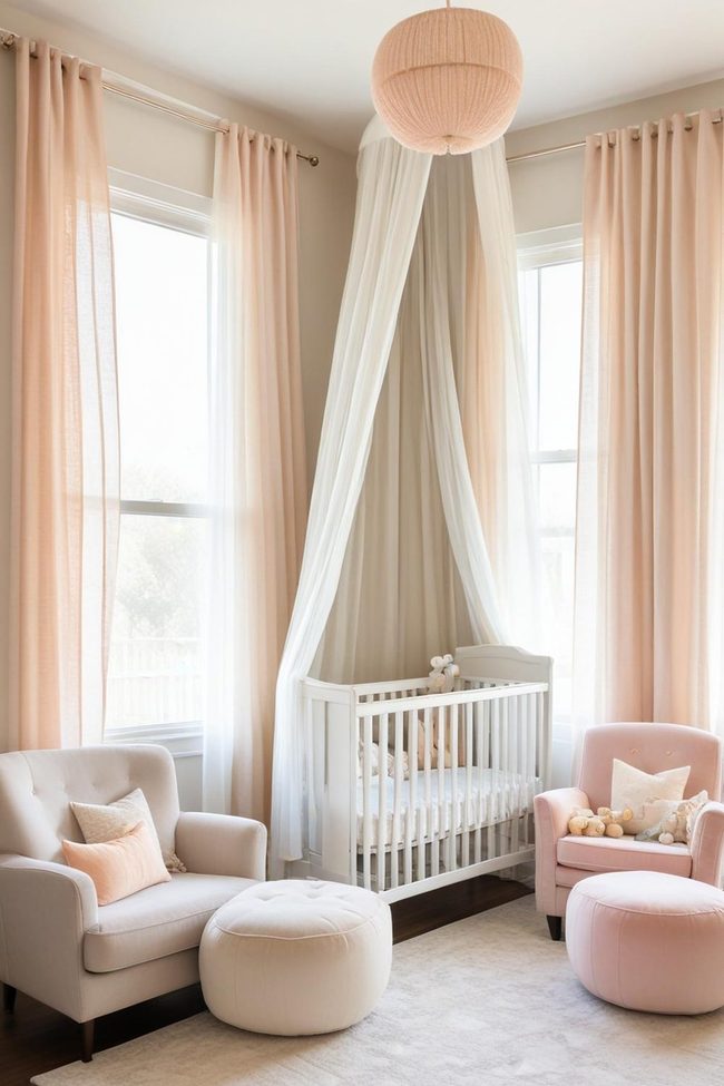 Sheer Fabric Canopy Retreat