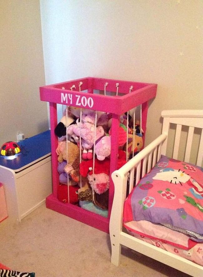 Pink Stuffed Animal Cage Paradise