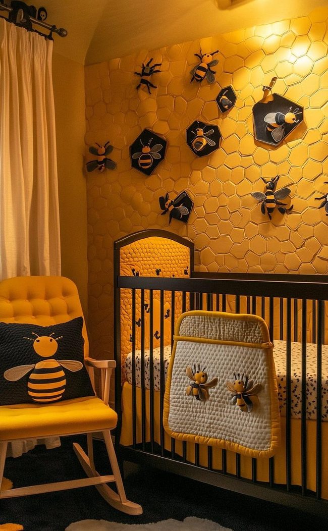Golden Bee Nursery Room