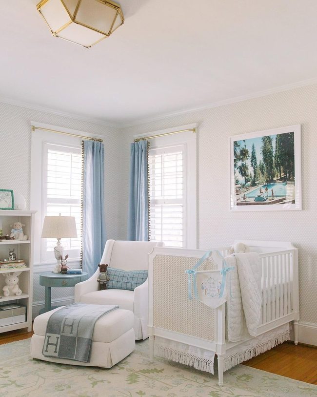 Light Blue Nursery Sunlit Serenity