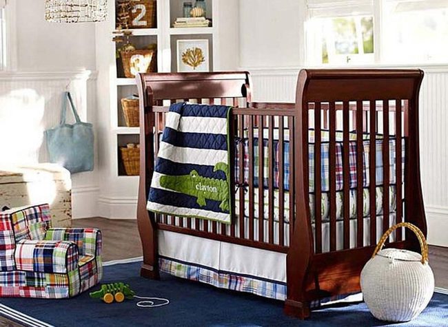 Brown Wood Plaid Nursery