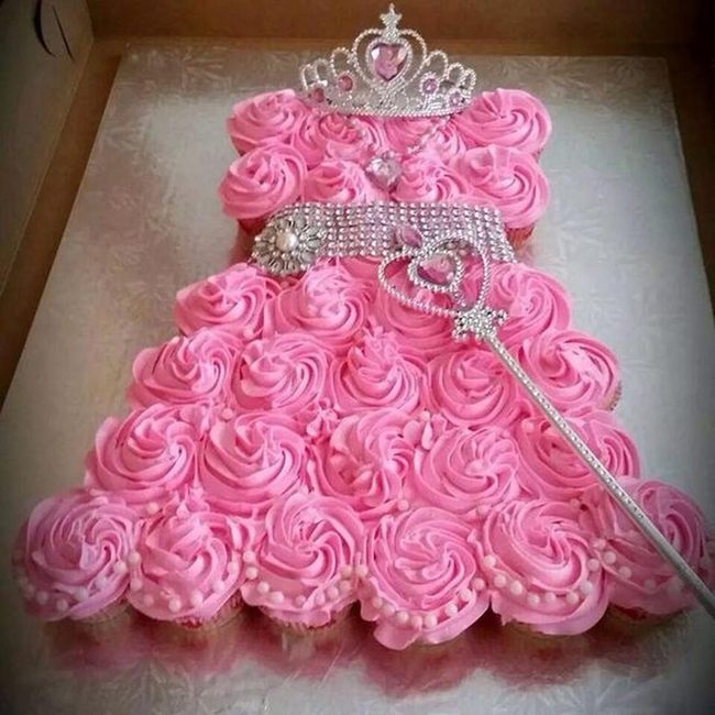 Pink Rose Princess Cake