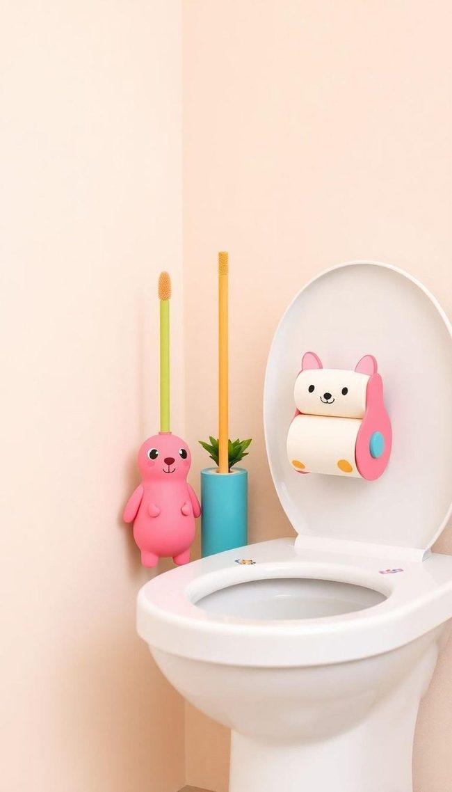 Penguin Toilet Seat Colorful Bathroom
