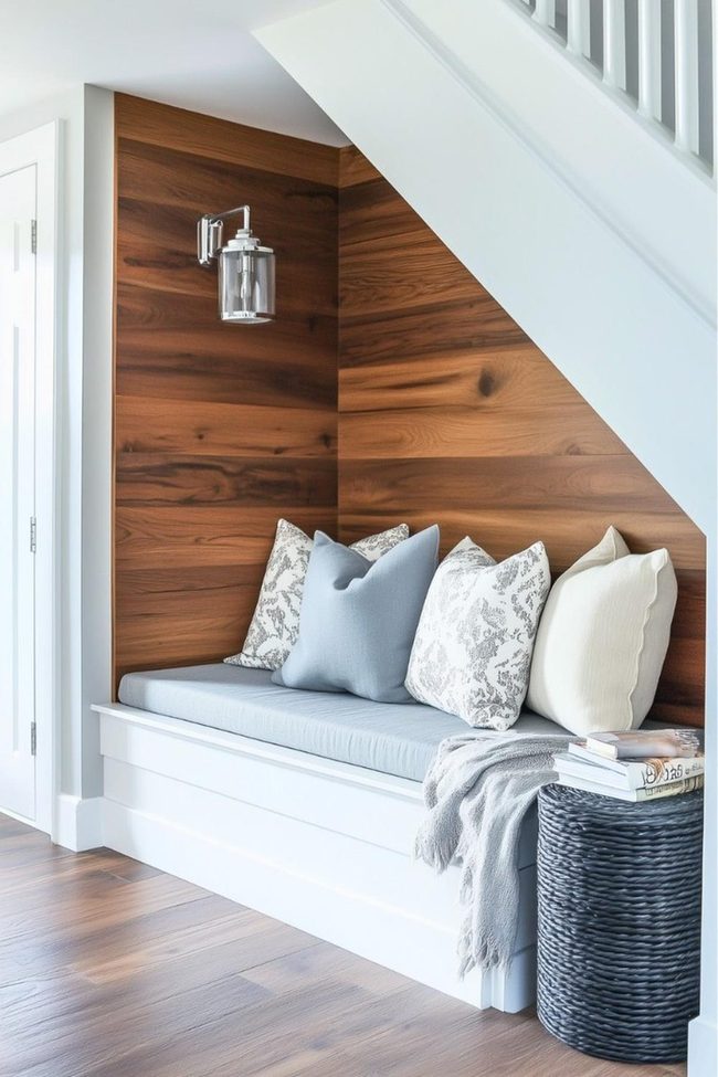 Neutral Gray And White Family Nook