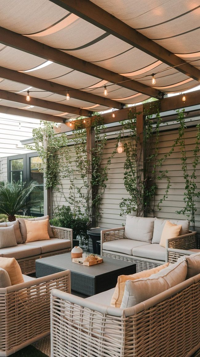 Oak Pergola Shade Retreat