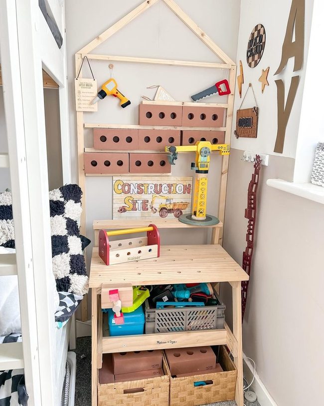 Wooden Workshop Toy Station