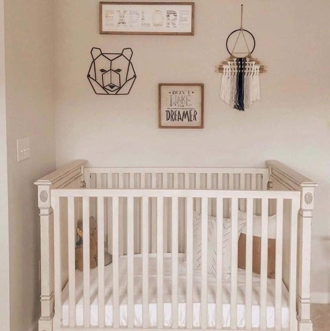 Black Bear Geometric Nursery