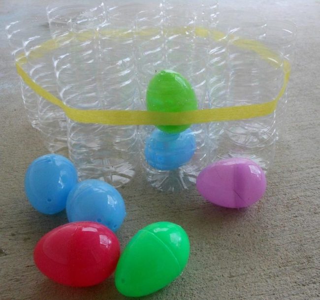 Stacked Egg Cups In Rainbow Towers
