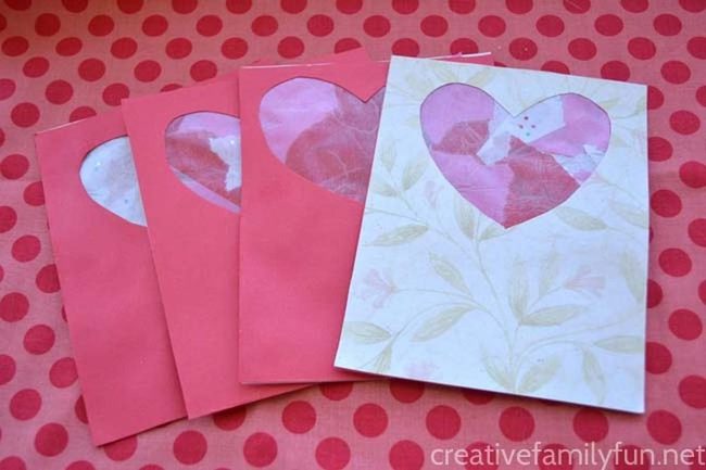 Red Sparkle Heart Window