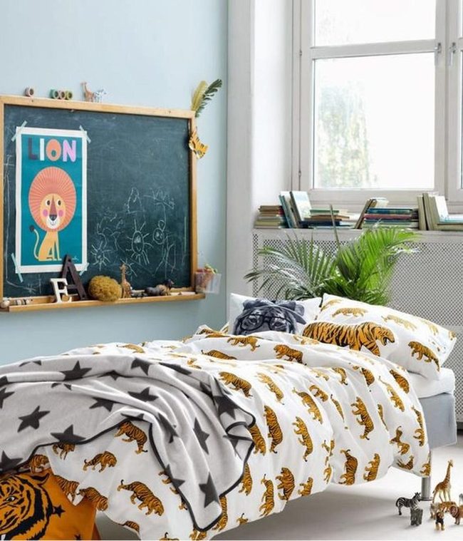 Tiger Print Safari Bedroom