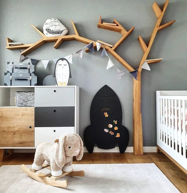 Tree Bookshelf Floor Pillows Paradise