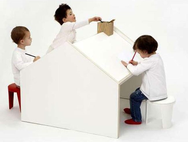 Red Stool Kids Craft Station