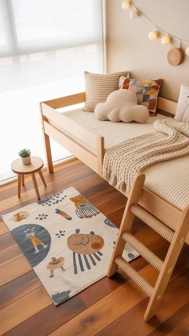 Lofted Bed Doubles Your Floor Space